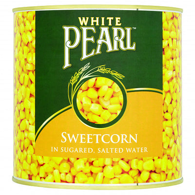 White Pearl Sweetcorn in Sugared, Salted Water 2.12kg (Pack of 3)
