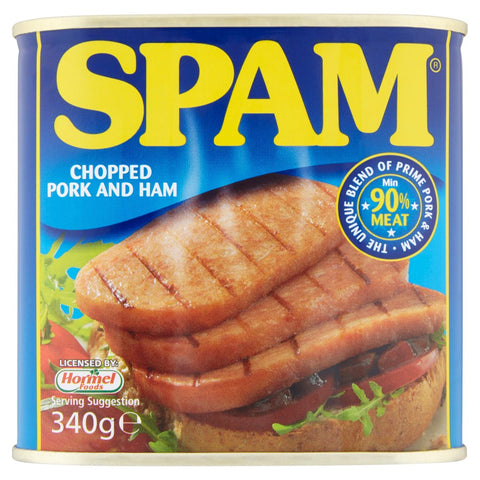 Spam Chopped Pork and Ham 340g (Pack of 6)