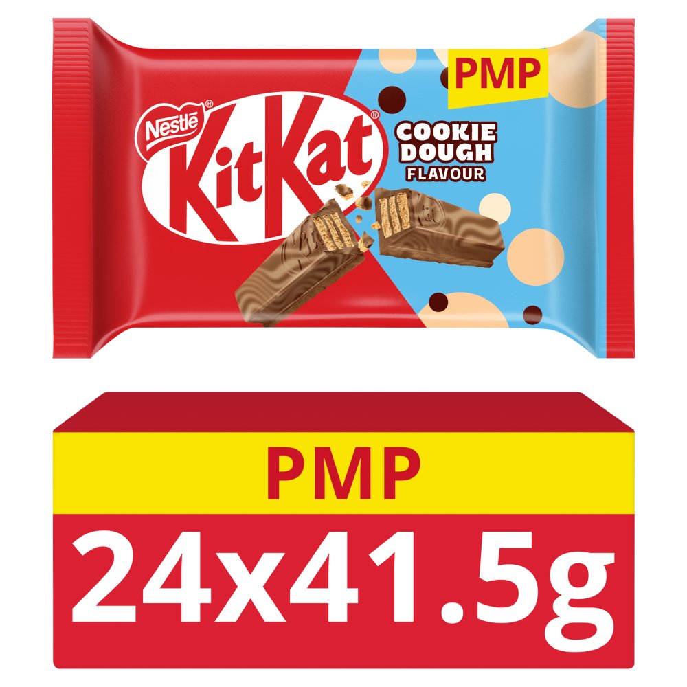 KitKat 4 Finger Cookie Dough Flavour Chocolate Bar 41.5g (Pack of 24)