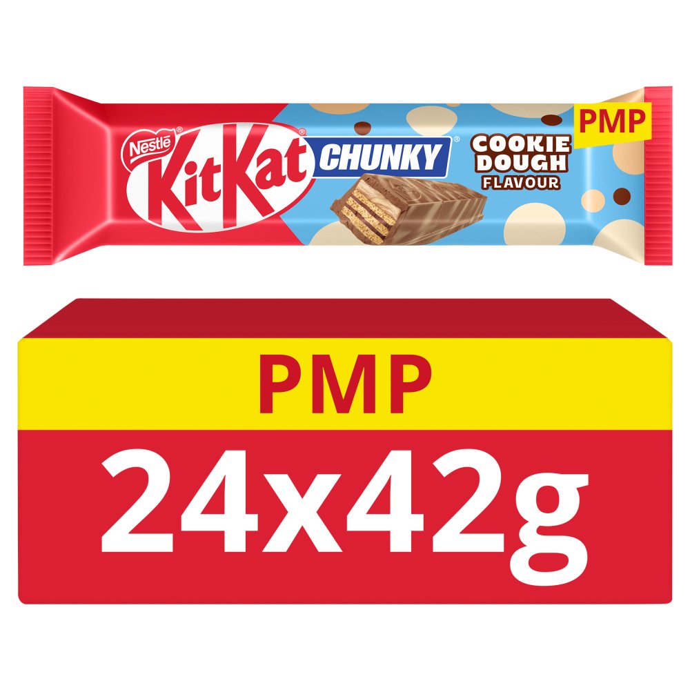 KitKat Chunky Cookie Dough Flavour Chocolate Bar 42g (Pack of 24)