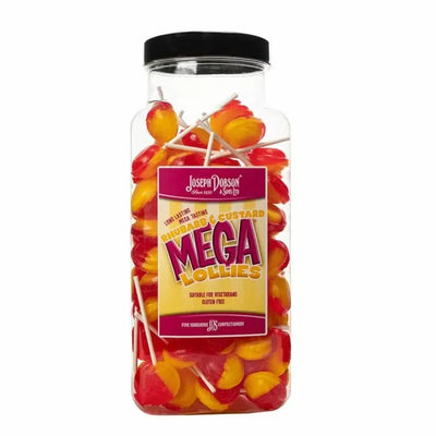 Dobsons Rhubarb & Custard Mega Lollies 1.9kg (Pack of 1)