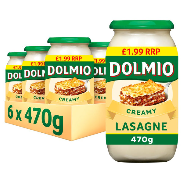 Dolmio Lasagne Creamy White Sauce 470g (Pack of 6)