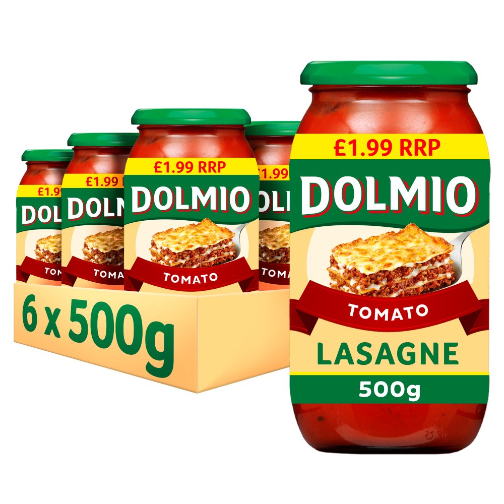 Dolmio Lasagne Red Tomato Sauce 500g (Pack of 6)
