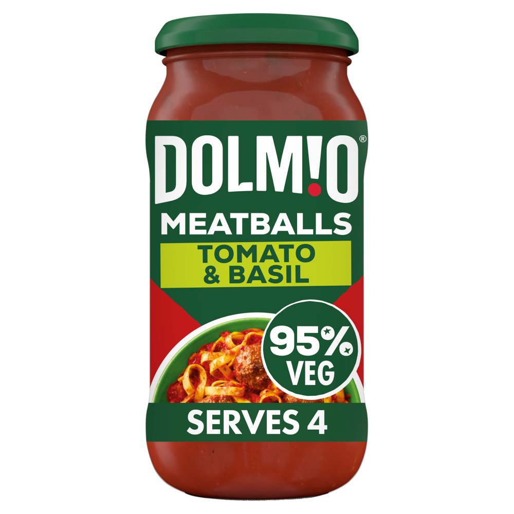 Dolmio Bolognese Meatball Tomato and Basil Pasta Sauce 450g (Pack of 6)