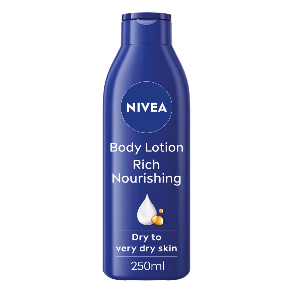 NIVEA Rich Nourishing Body Lotion Dry Skin 250ML (PACK OF 6)