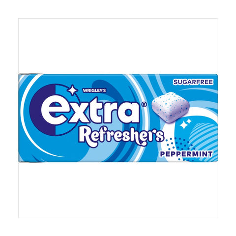 Extra Refreshers Peppermint Sugar Free Chewing Gum Handy Box 7pcs (Pack of 16)