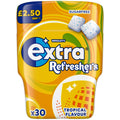 Extra Refreshers Tropical Flavour Sugarfree Chewing Gum 67g (Pack of 6)