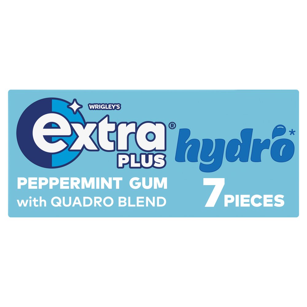 Extra plus 7 Peppermint Sugarfree Gum 15.6g (Pack of 16)