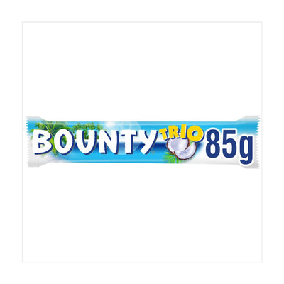 Bounty Coconut & Milk Chocolate Snack Bar Trio 85g (Pack of 126)