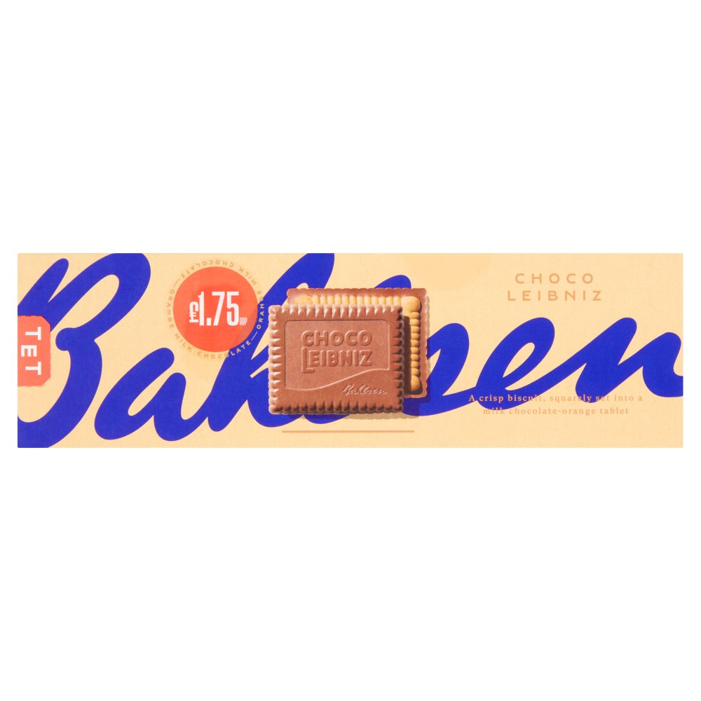Bahlsen Choco Leibniz Orange 125g (Pack of 12)