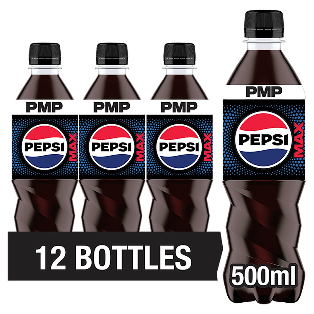 Pepsi Max No Sugar Cola 500ml (Pack of 12)