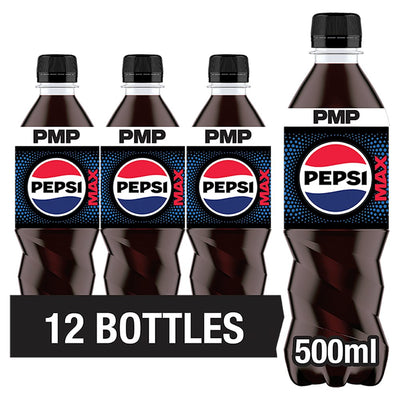 Pepsi Max No Sugar Cola 500ml (Pack of 12)