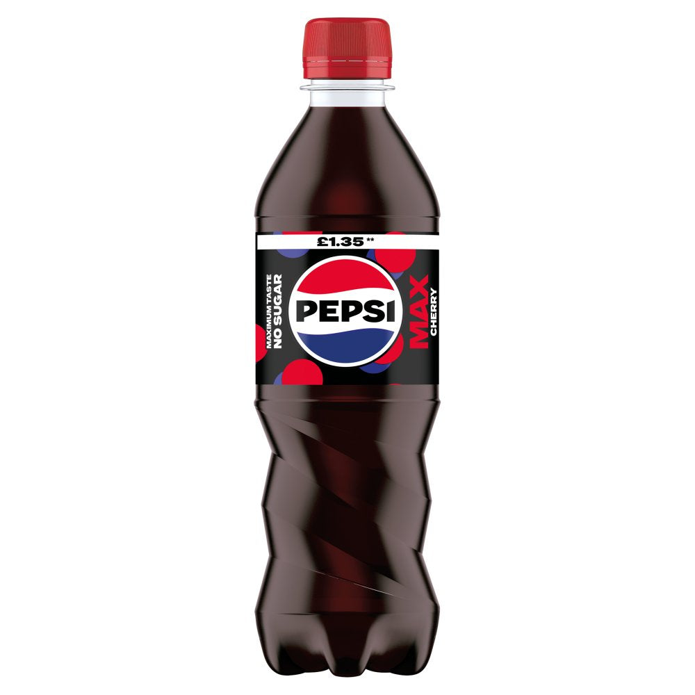 Pepsi Max Sugar Free Cherry Cola 500ml (Pack of 12)