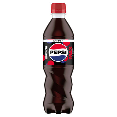 Pepsi Max Sugar Free Cherry Cola 500ml (Pack of 12)