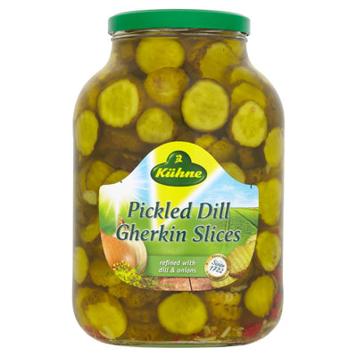 Kühne Pickled Dill Gherkin Slices 2.45kg (Pack of 1)