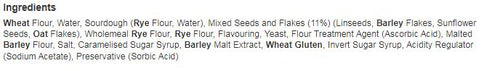 Baker Street Seeded Rye Bread 500g (Pack of 1)