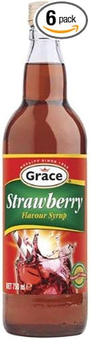 Grace Strawberry Flavour Syrup 750ml (Pack of 1)
