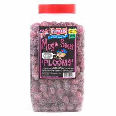 Barnetts Mega Sour Plooms' Jar 3kg (Pack of 1)