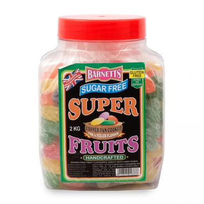 Barnetts Sugar Free Super Fruits Jar 2kg (Pack of 1)