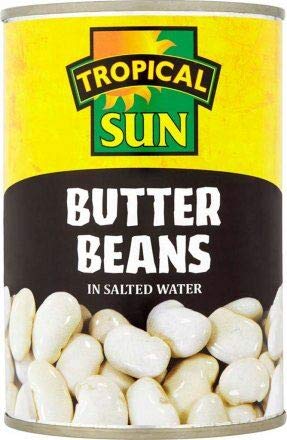Tropical Sun Butter Beans in Salted Water 400g (Pack of 12)