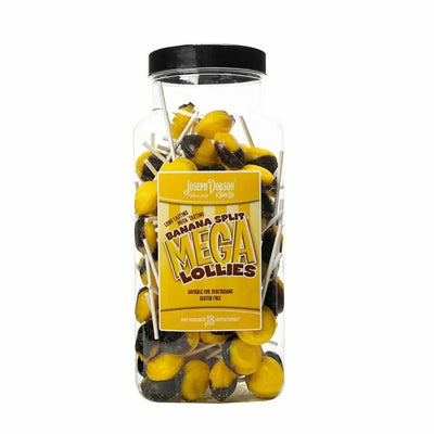 Dobsons Banana Split Mega Lollies 1.9kg (Pack of 1)
