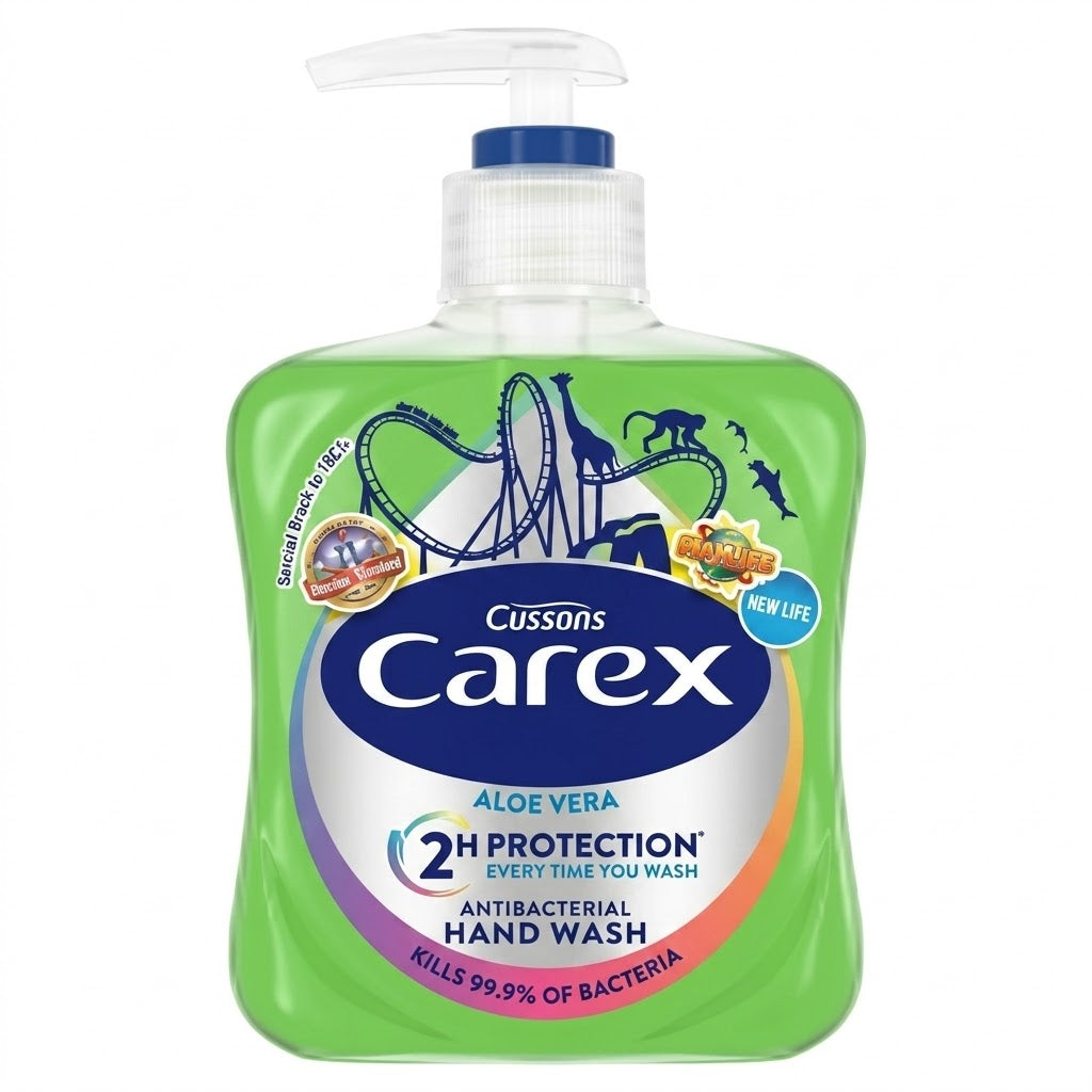 Carex Aloe Vera Antibacterial Hand Wash 250ml (Pack of 6)