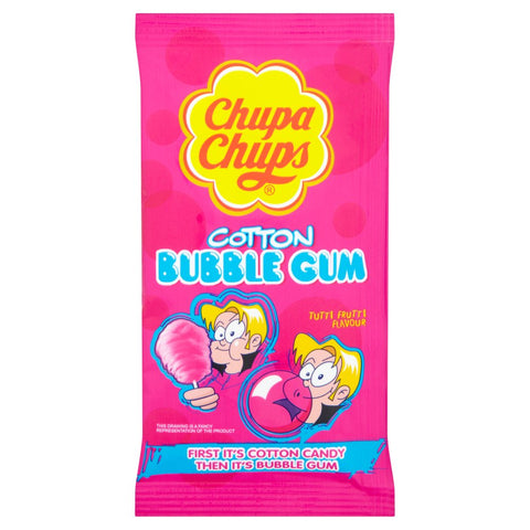 Chupa Chups Cotton Bubble Gum Tutti Frutti Flavour 11g (Pack of 144)