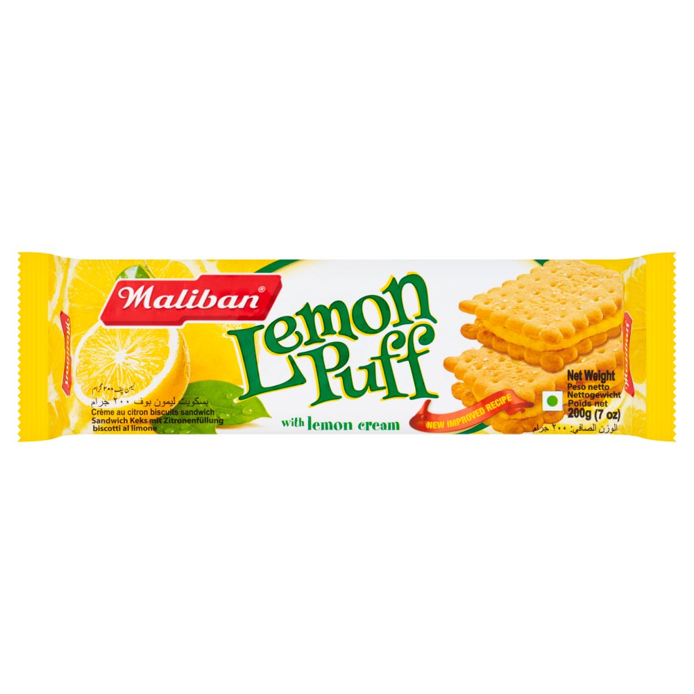 MALIBAN LEMON PUFF 200g (Pack of 15)