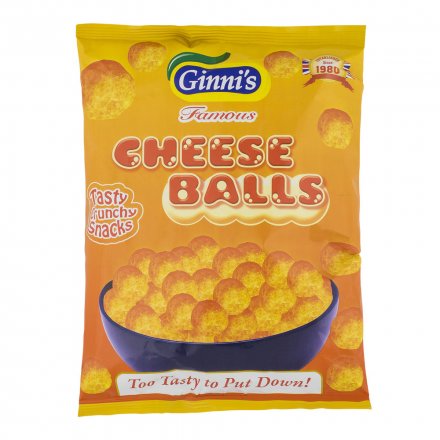 Ginni Cheese Balls 90g (Pack of 10)