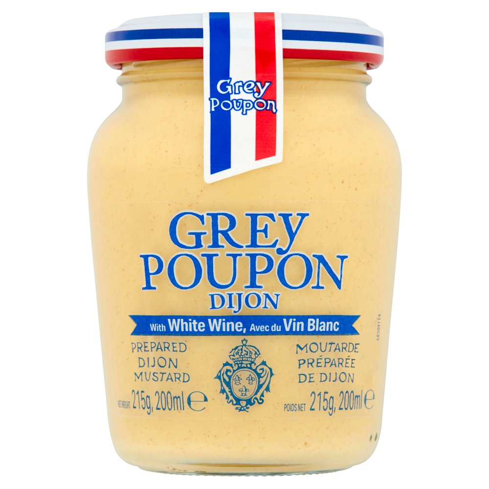 Grey Poupon Prepared Dijon Mustard 215g (pack of 6)