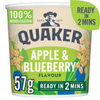 Quaker Oat So Simple Apple & Blueberry Porridge Pot 57g (Pack of 8)