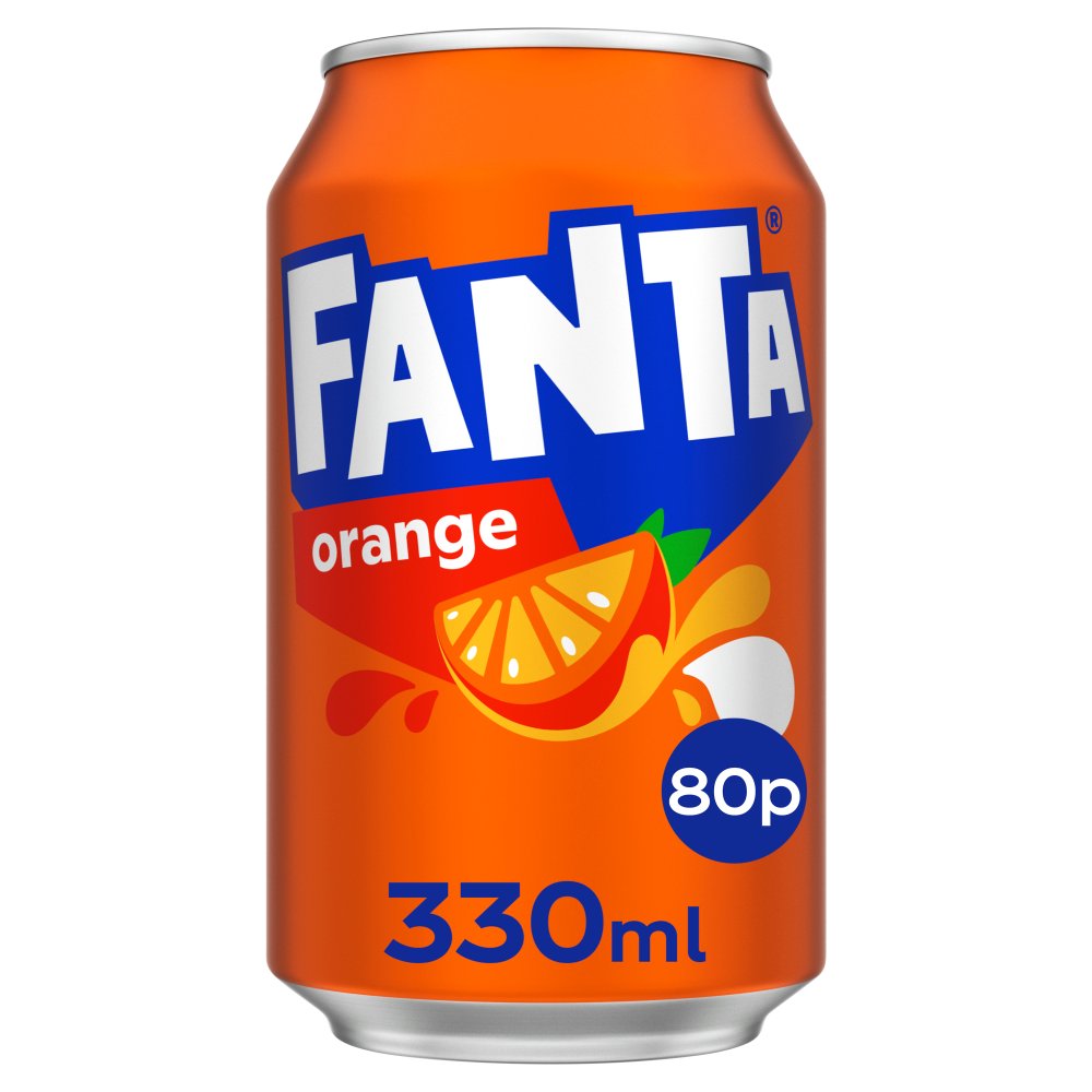 Fanta Orange 330ml can (Pack of 24)
