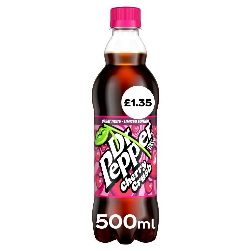 Dr Pepper Zero Cherry Crush 500ml (Pack of 12)
