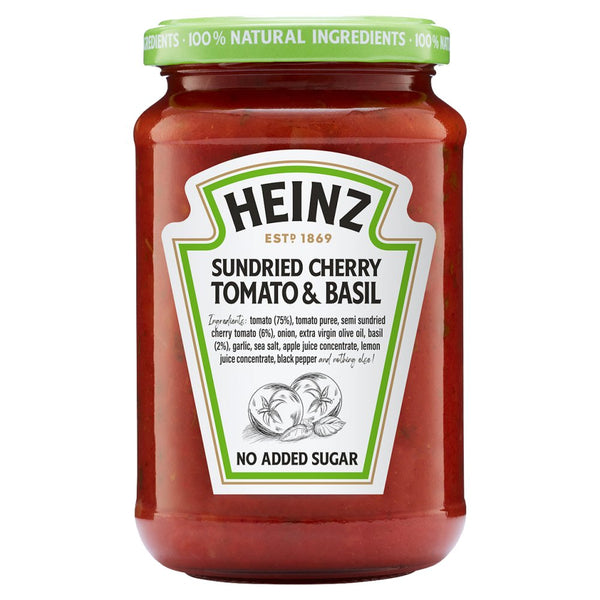Heinz Sun Dried Cherry Tomato And Basil Pasta Sauce 350g (Pack of 6)