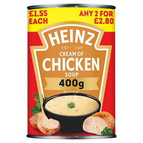 Heinz Cream of Chicken Soup 400g (Pack of 12)
