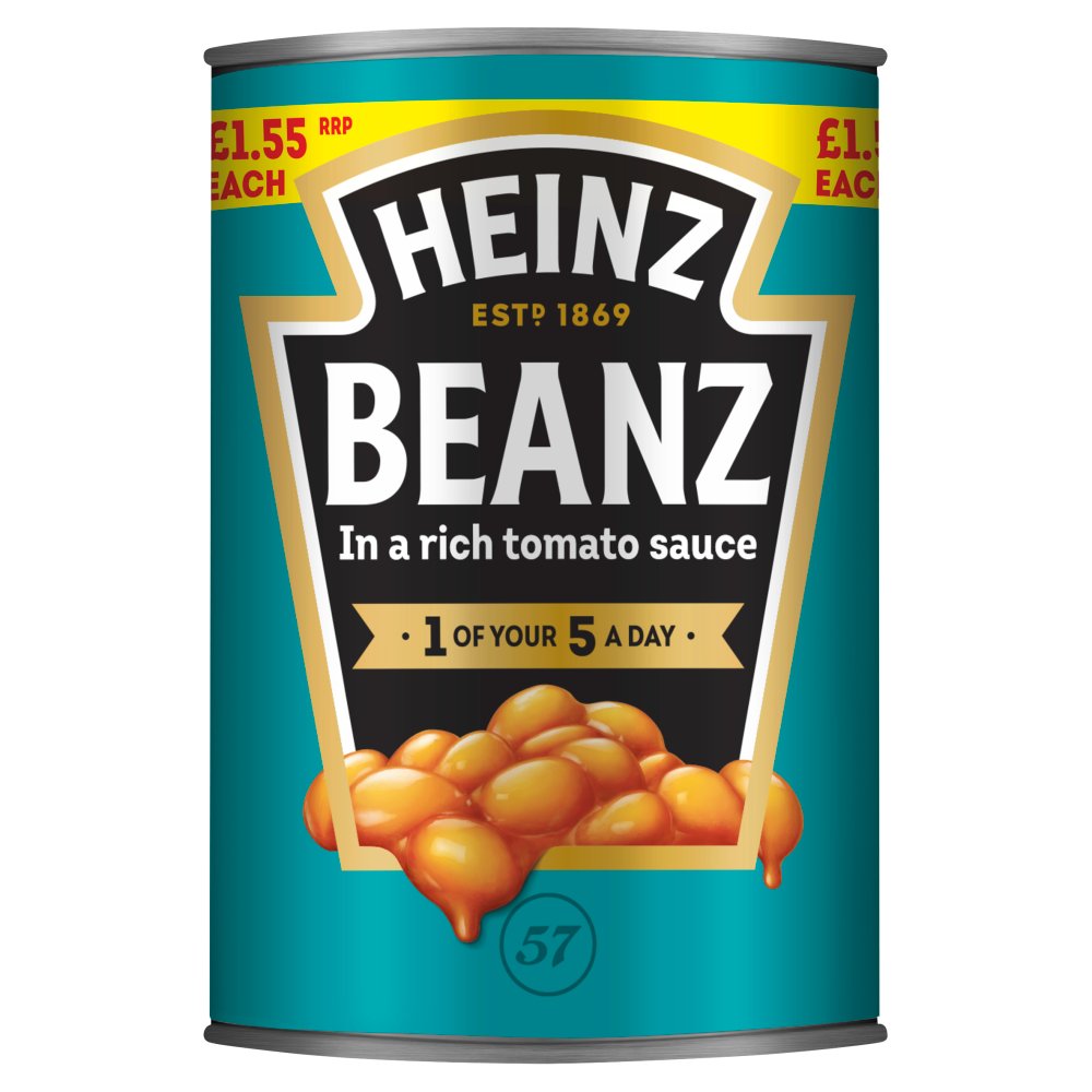 Heinz Beans in a Rich Tomato Sauce 4 x 415g (Pack of 6)