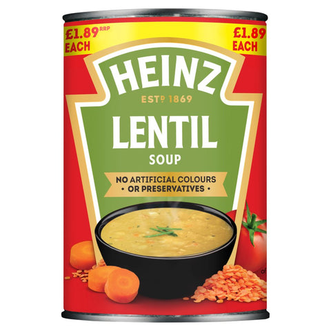 Heinz Lentil Soup 400g (Pack of 12)