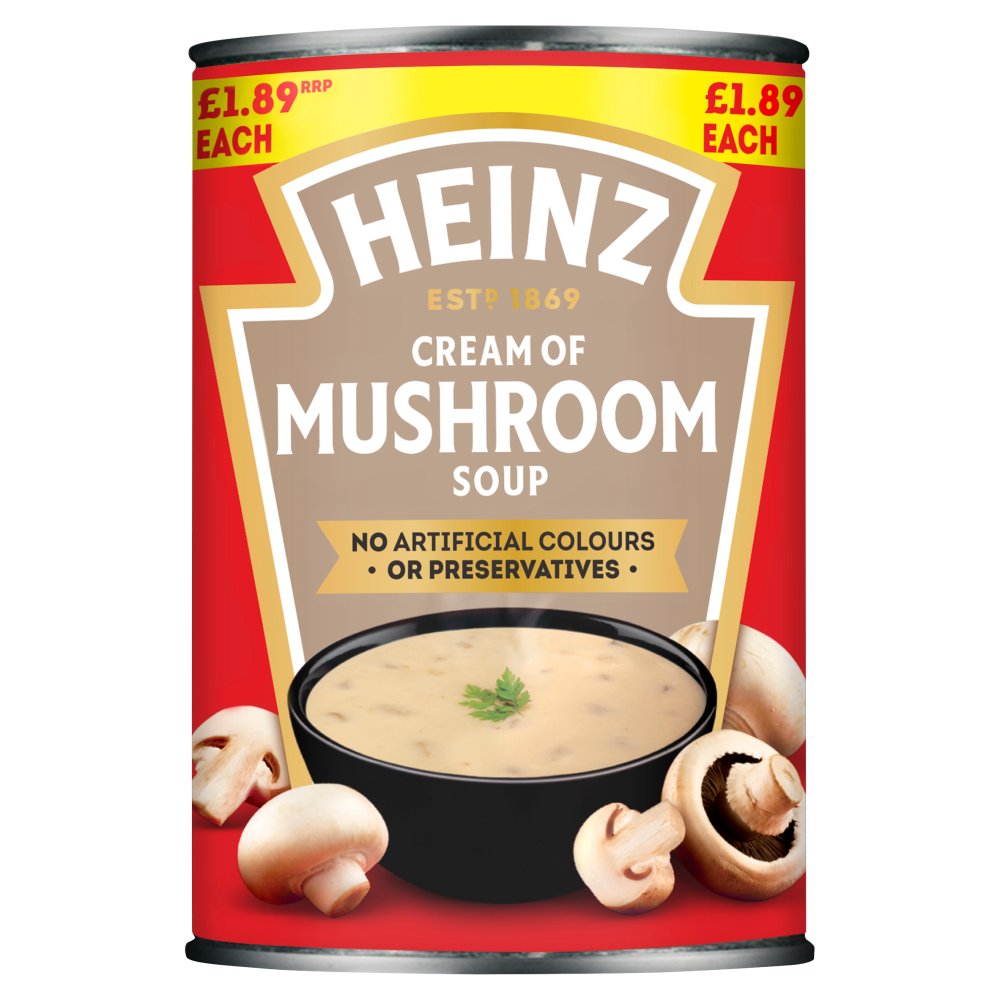 Heinz Cream of Mushroom Soup 400g (Pack of 12)