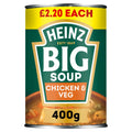 Heinz Big Soup Chicken & Veg 400g (Pack of 12)