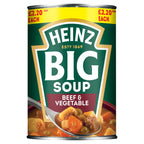 Heinz Big Soup Beef & Vegetable PMP 400g (Pack of 12)
