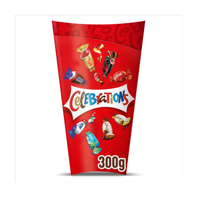 Celebrations Milk Chocolate Selection Box of Mini Chocolate & Biscuit Bars 300g (Pack of 9)