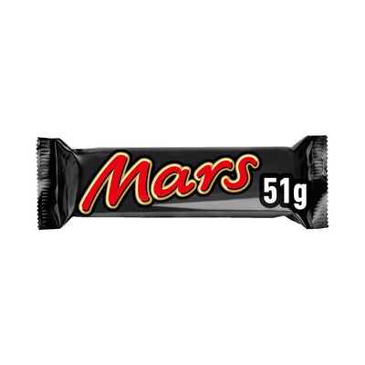 Mars, Caramel, Nougat & Milk Chocolate Snack Bar 51g (Pack of 48)