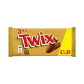 Twix Caramel & Milk Chocolate Fingers Biscuit Snack Bars Multipack 3 x 40g (Pack of 24)