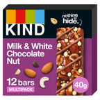 Kind Milk & White Chocolate Nut 12 x 40g (Pack of 1)