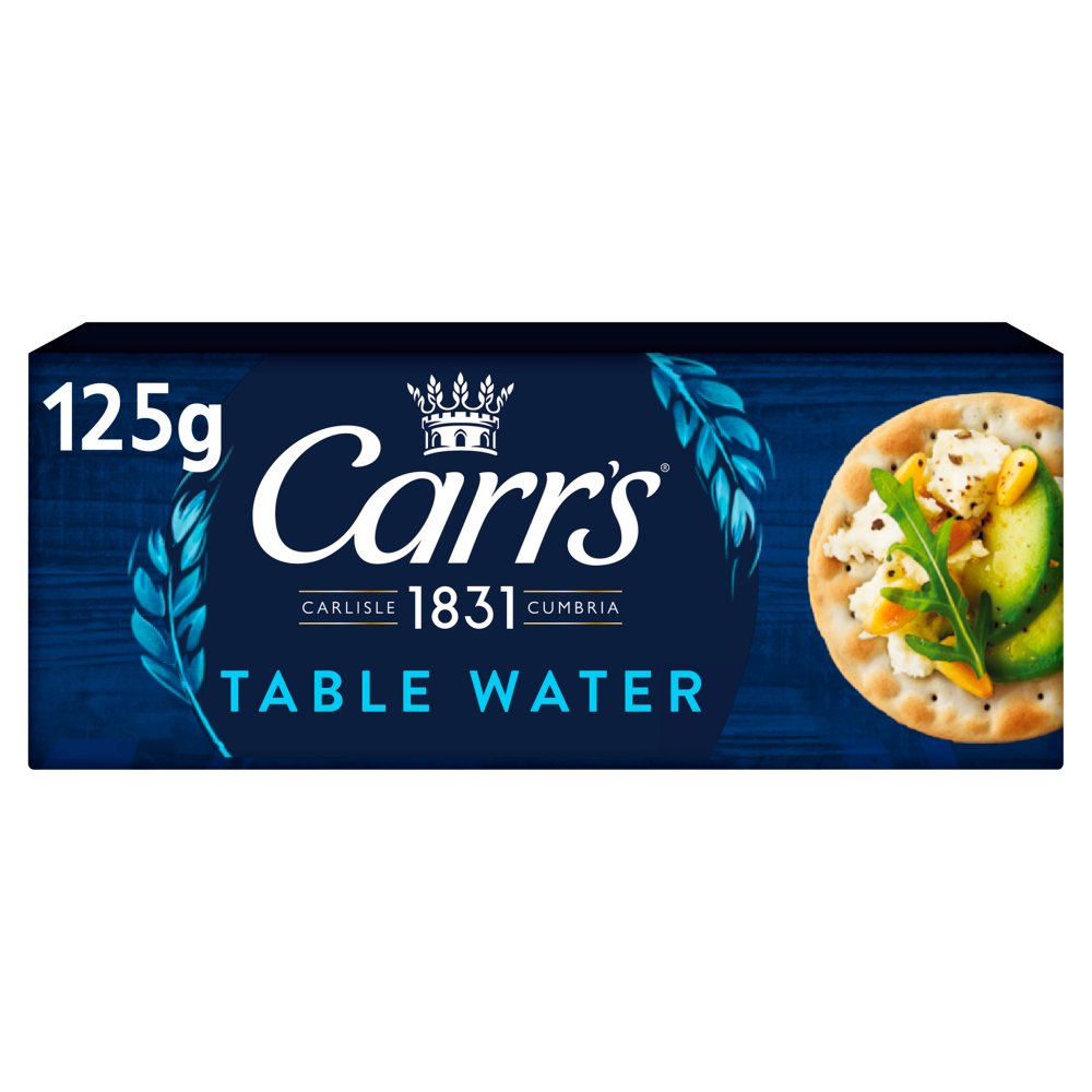 Carr's Table Water Crackers 125g (Pack of 12)