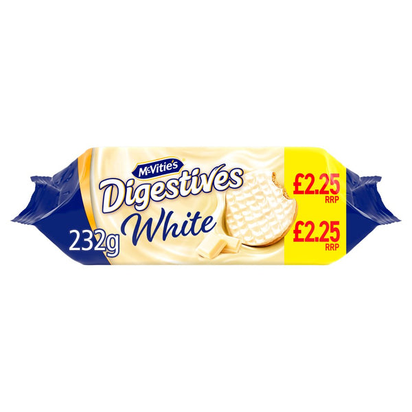 McVitie's White Digestive Biscuits 232g  (Pack of 12)