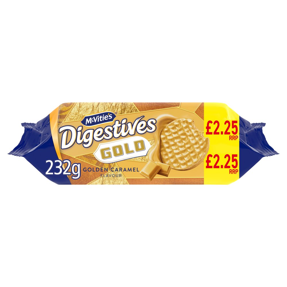 McVitie's Gold Digestive Biscuits 232g  (Pack of 12)