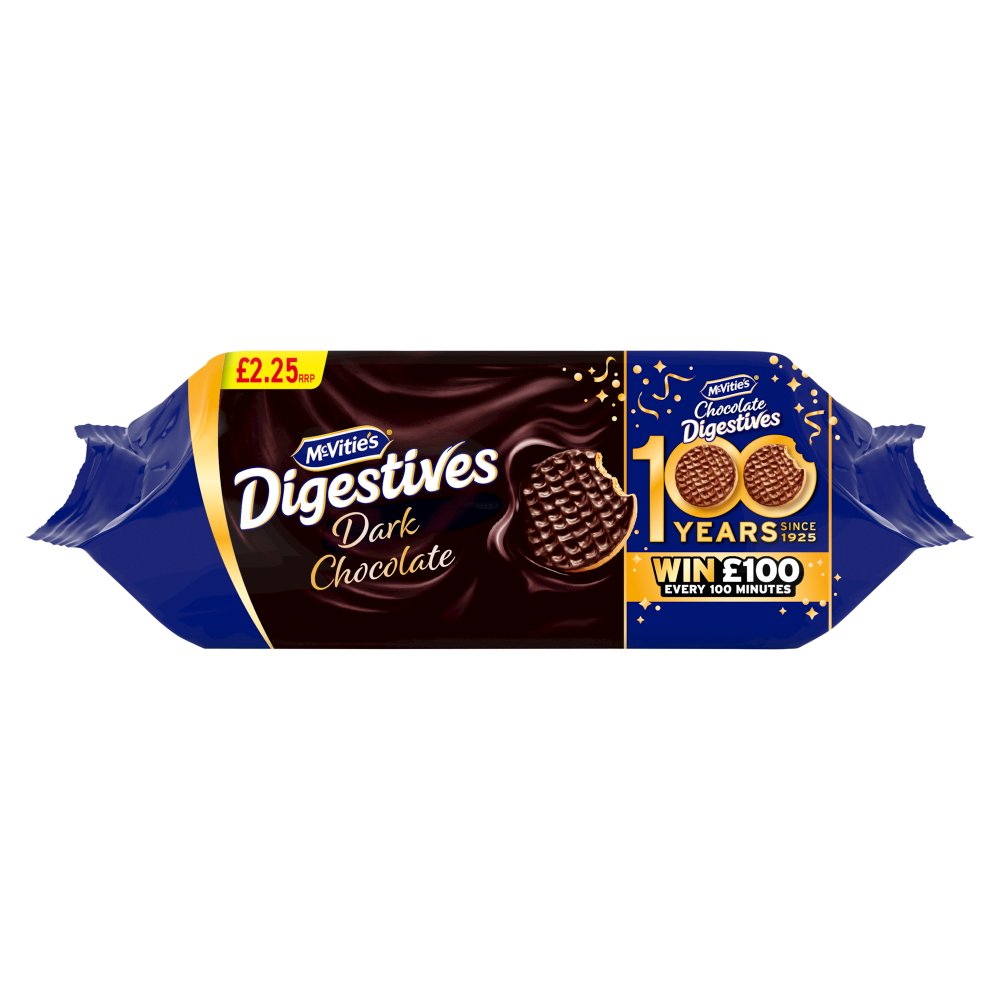 McVitie's Digestives Dark Chocolate 266g (Pack of 15)