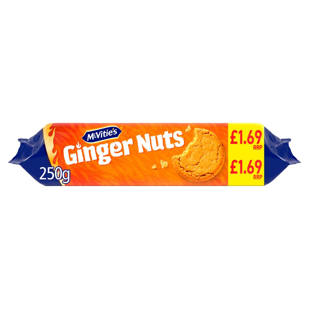McVitie's Ginger Nuts 250g (Pack of 12)