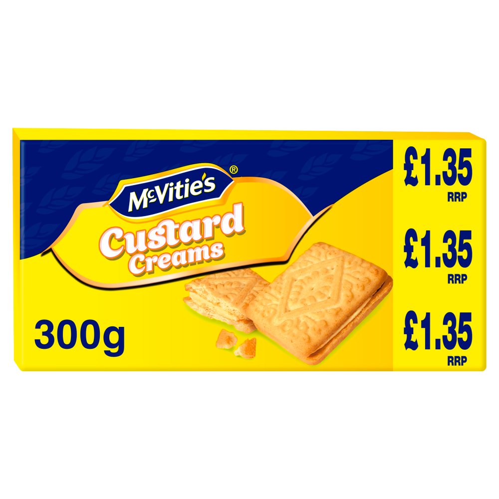 Mcvitie's Custard Creams 300g (Pack of 12)